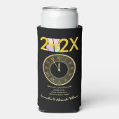 Einfache Elegante Silvester Geschenkboxen Bow Selters Dosenkühler (Seltzer Vorderseite)