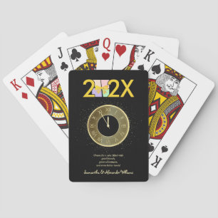 Einfache Elegante Silvester Geschenkboxen Bow Spielkarten