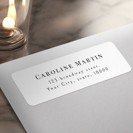 Einfache elegante Skript-Typografie Rücksendeadres