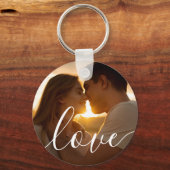 Einfache, elegante Skripte für 2 Fotos Schlüsselanhänger (Rückseite)