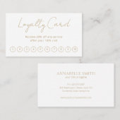 Einfache, elegante Skripte Minimalistisch Modernes Treuekarte (Vorne/Hinten)