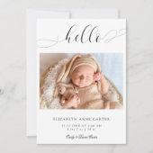 Einfache, elegante Skripte Swashes Minimalistisch  Ankündigung (Vorderseite)