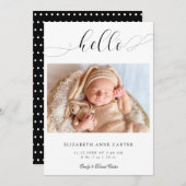 Einfache, elegante Skripte Swashes Minimalistisch  Ankündigung (Vorne/Hinten)