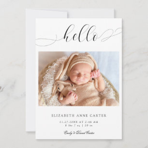 Einfache, elegante Skripte Swashes Minimalistisch Ankündigung