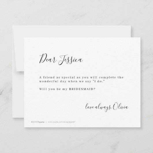 Einfache, elegante Skripte, wären Sie vielleicht ü Einladung (Rückseite)