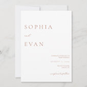 Einfache, elegante Skripteinladung Einladung (Vorderseite)