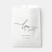 einfache, elegante Skriptsprache Liebe ist süße Ga Geschenktütchen (Vorderseite)