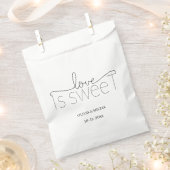 einfache, elegante Skriptsprache Liebe ist süße Ga Geschenktütchen (Ausgeschnitten)