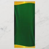 Einfache elegante smaragdgrüne Speisekarte für Hoc Menükarte (Rückseite)