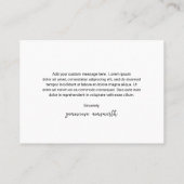 Einfache Elegante Social Media Icons QR Code Moder Rabattkarte (Rückseite)