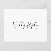 Einfache Elegante Song Request UAWG Wedding Postkarte (Vorderseite)