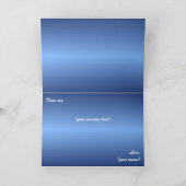 Einfache Elegante Sparkling Weihnachten Foto Glitz Karte (Innenseite)