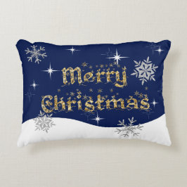 Einfache Elegante Sparkling Weihnachten Glitzer Sp Dekokissen