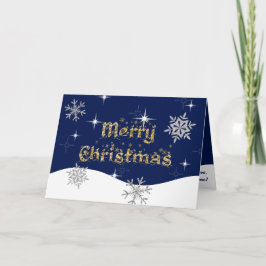 Einfache Elegante Sparkling Weihnachten Glitzer Sp Karte