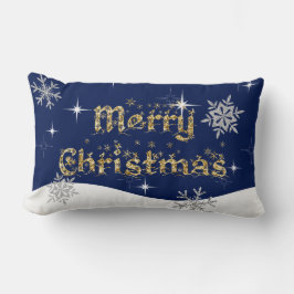 Einfache Elegante Sparkling Weihnachten Glitzer Sp Lendenkissen