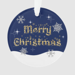 Einfache Elegante Sparkling Weihnachten Glitzer Sp Ornament