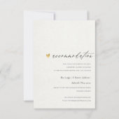 EINFACHE ELEGANTE SQ KRAFT TYPOGRAPHIE Unterkunft Einladung (Vorderseite)