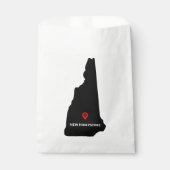 Einfache, elegante Staat der Hochzeit von New Hamp Geschenktütchen (Vorderseite)