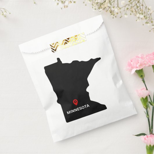 Einfache Elegante Staat Minnesota Hochzeit Geschenktütchen (Versiegelt)