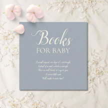 Einfache elegante staubblaue Bücher für Baby