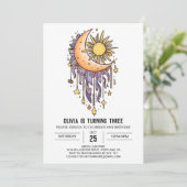 Einfache Elegante Sterne Einladung (Stehend Vorderseite)