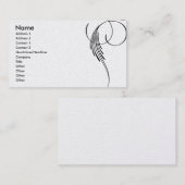Einfache elegante Strudel-Visitenkarte Visitenkarte (Vorne/Hinten)