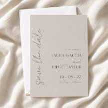 Einfache Elegante Taupe Hochzeit