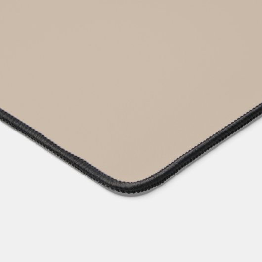 Einfache Elegante Taupe Minimalistisch zwei Monogr Schreibtischunterlage (Ecke)