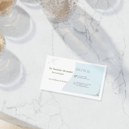 Einfache elegante Terminkarte für Dermatologen Visitenkarte