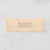 Einfache elegante, texturierte Hair Stylist Busine Mini Visitenkarte (Rückseite)