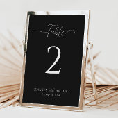 Einfache Elegante Tischnummer