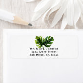 Einfache elegante tropische Palmen Blätter Hochzei (Insitu)