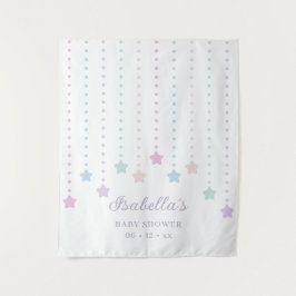 Einfache elegante Twinkle Little Stars Baby Dusche Wandteppich