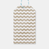 Einfache Elegante Typografie Dusty Taupe Weihnacht Geschenkanhänger (Rückseite)