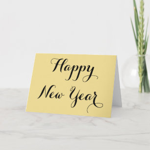 Einfache elegante Typografie Frohes neues Jahr Ben Feiertagskarte