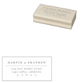 Einfache elegante Typografie-Hochzeitsstiftung - R Gummistempel (Stempel)