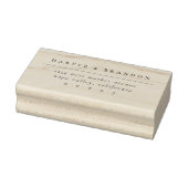 Einfache elegante Typografie-Hochzeitsstiftung - R Gummistempel (Stempel)