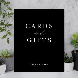 Einfache elegante Typografie-Karten und Geschenke Poster