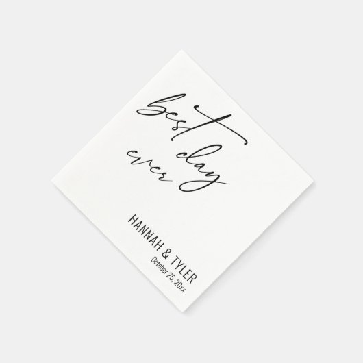 Einfache, elegante Typografie Serviette (Ecke)