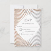 Einfache Elegante UAWG Response Card RSVP Karte (Vorderseite)