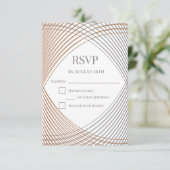 Einfache Elegante UAWG Response Card RSVP Karte (Stehend Vorderseite)