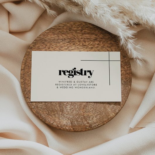 Einfache, elegante und schicke Ehereskarte Begleitkarte