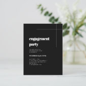 Einfache, elegante und schicke Einladung zu einer  Postkarte (Stehend Vorderseite)