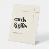 Einfache elegante und schicke Karten & Geschenke H Sockelschild (Vorderseite)