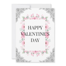 Einfache elegante Valentinstagskarte | Minimal 