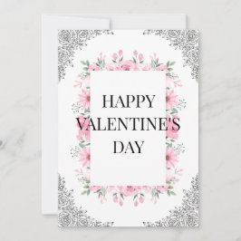 Einfache elegante Valentinstagskarte | Minimal Karte