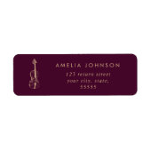 Einfache Elegante Viola Burgund Moderne (Vorne)