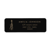 Einfache Elegante Violinlehrerin Musiker Schwarz (Vorne)