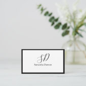 Einfache elegante Visitenkarte  (Stehend Vorderseite)