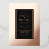 Einfache elegante Vorlage für Hochzeitsfotos (Vorderseite)